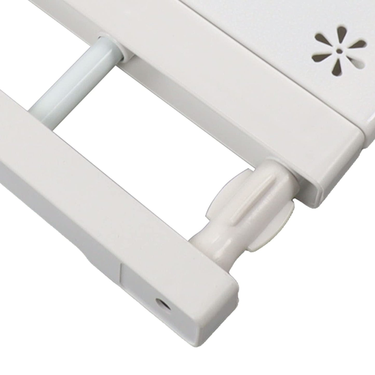 Expandable Closet Tension Shelf Organizer Wear-Resistant Storage White Size NEW