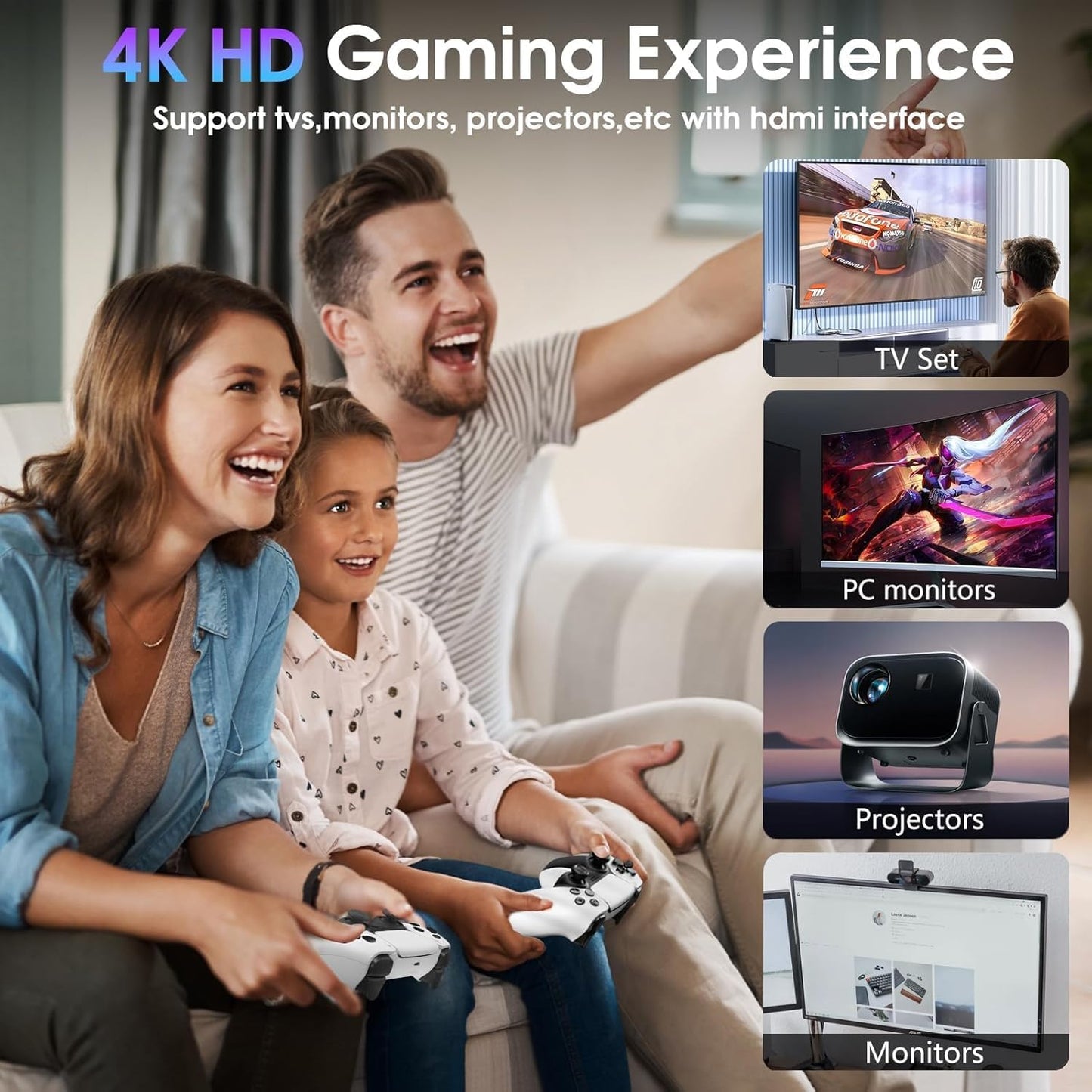 Retro Gaming Kids' Electronics Console 4K HDMI Classic Video Games Upgraded NEW