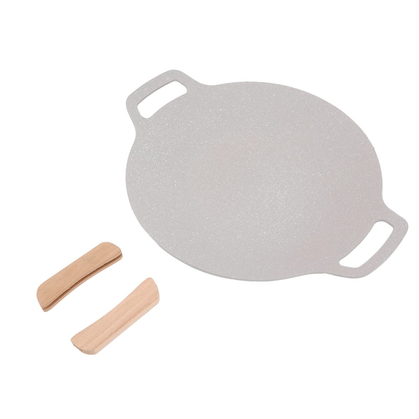 13.5" / 34cm Non-Stick Aluminium Griddle Pan in Grey Size 13.5" / 34cm NEW