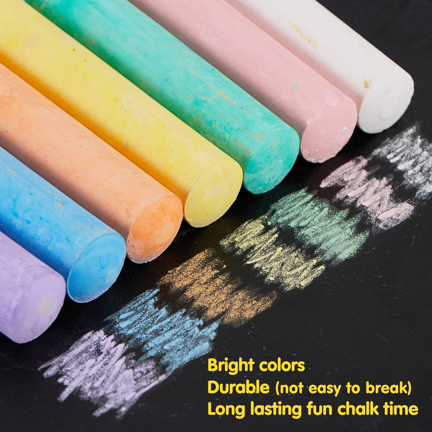 JOYIN Washable Jumbo Sidewalk Chalks Set 160pcs Multi Color Outdoor Art NEW