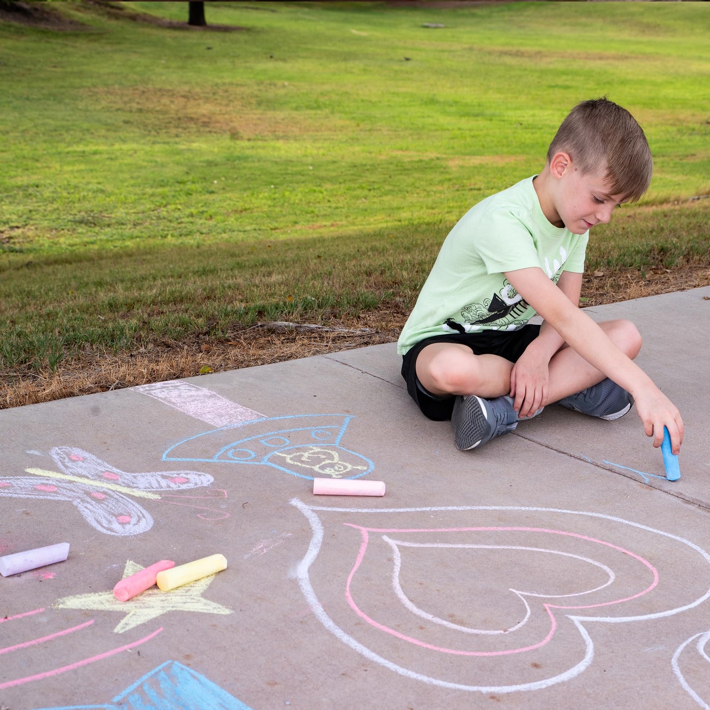 JOYIN Washable Jumbo Sidewalk Chalks Set 160pcs Multi Color Outdoor Art NEW