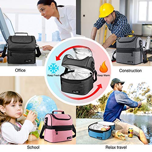 Hap Tim Insulated Lunch Bag Large Cooler Tote for Work, School, Travel NEW