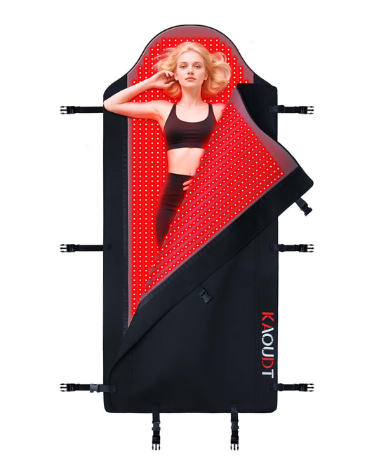 72"x33" Medical-Grade Light Therapy Mat for Full Body Pain Relief Black NEW