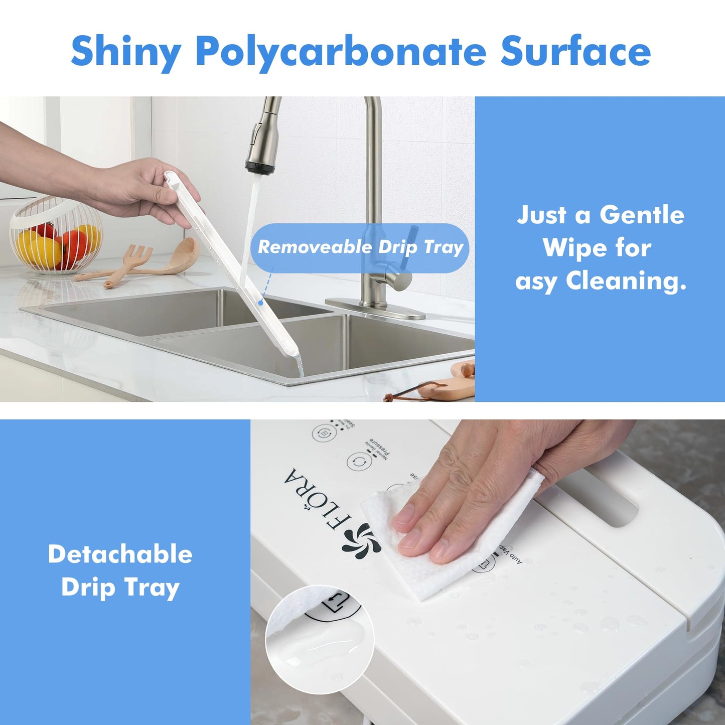 Flora White Vacuum Sealer Machine for Dry & Moist Food Preservation NEW