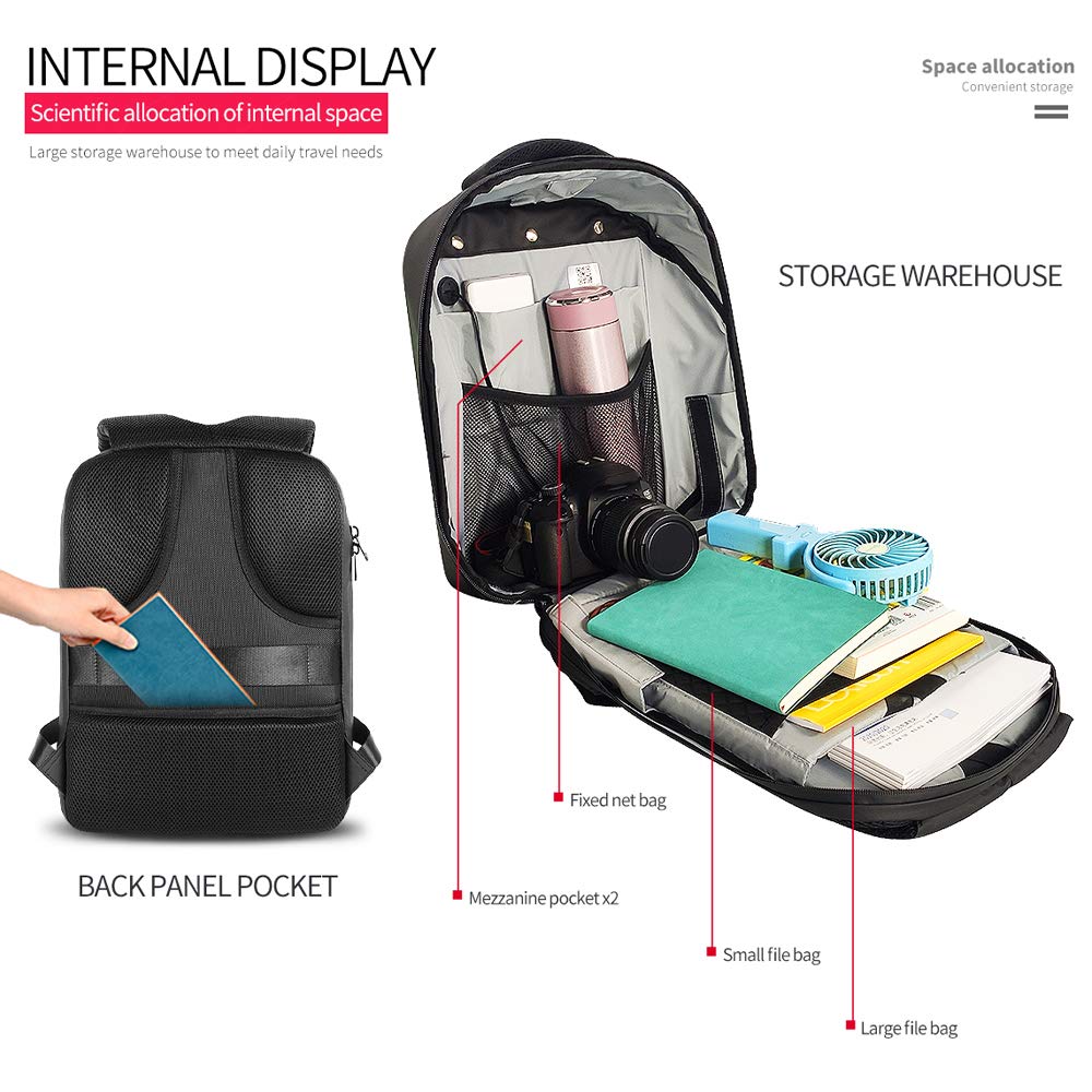 Portable LED Backpacks Backpack with App Control for Laptop and Tech Gear NEW