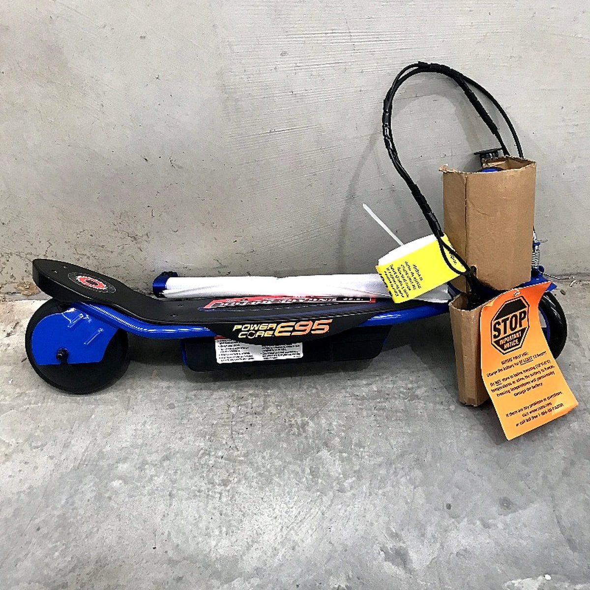 Razor Kids Electric Scooter Power Core E95 in Blue for Outdoor Fun DEMO