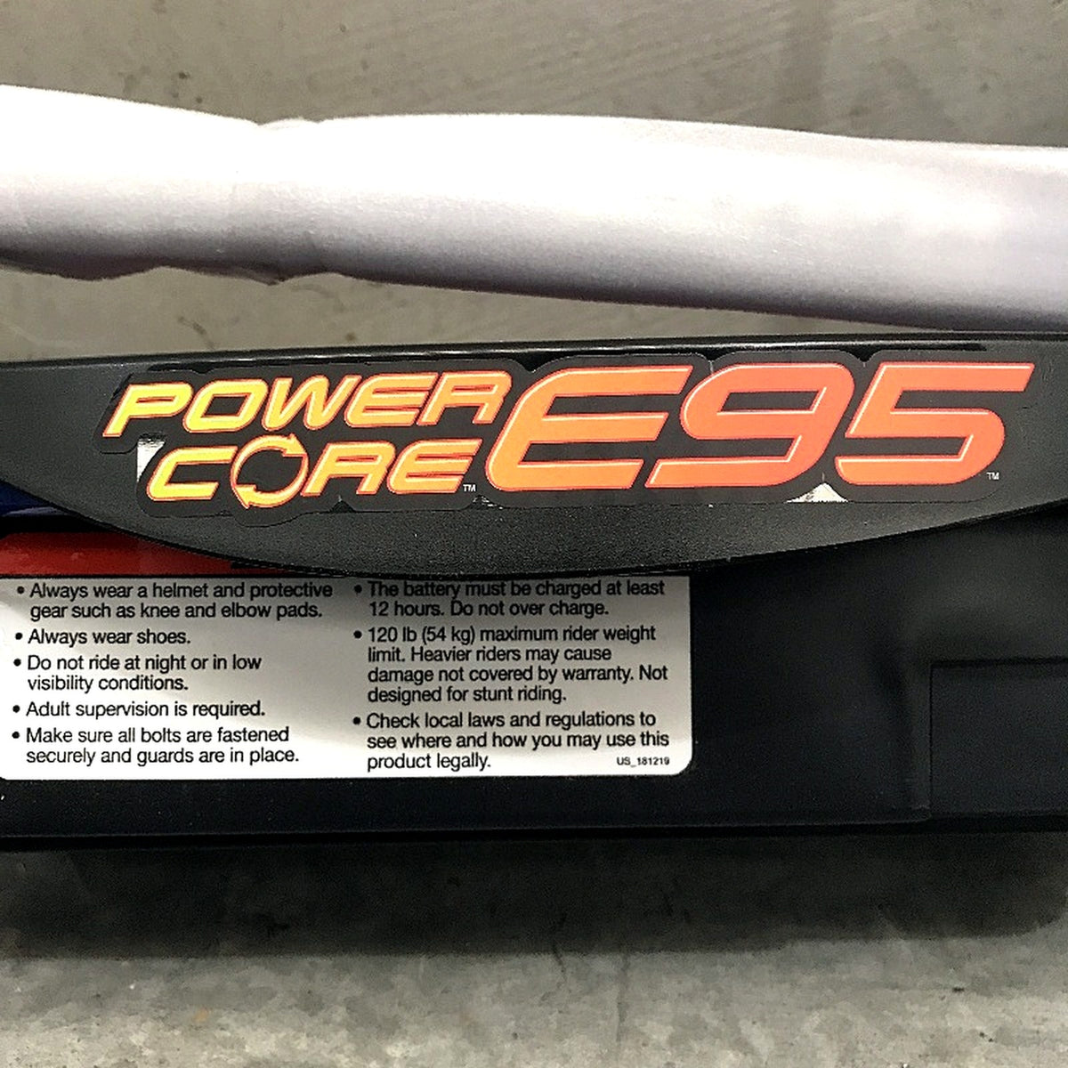 Razor Kids Electric Scooter Power Core E95 in Blue for Outdoor Fun DEMO