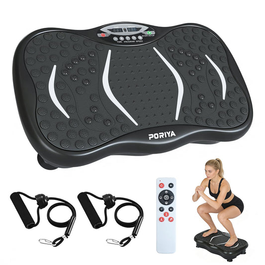 PORIYA Vibration Platform Machine with 99 Speed Levels & Remote Control DEMO