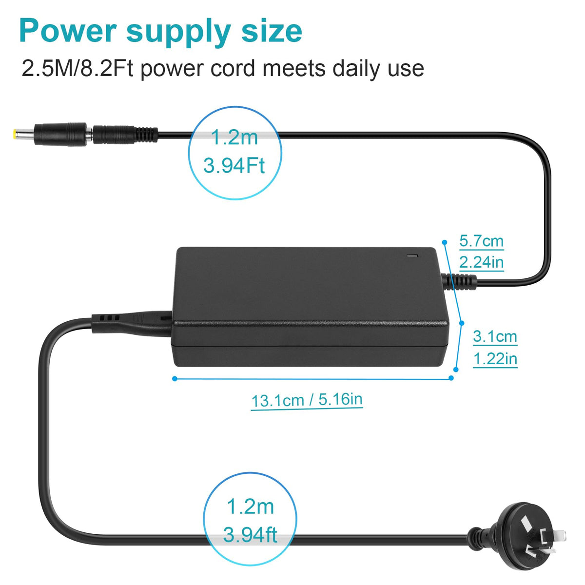 36V 2A Black Electric Scooter Charger Power Adapter for Parts DEMO