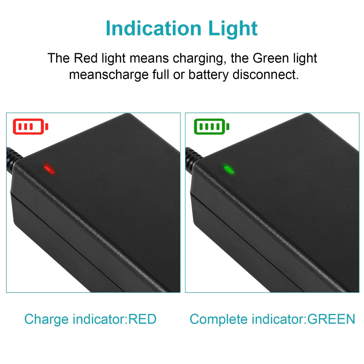 36V 2A Black Electric Scooter Charger Power Adapter for Parts DEMO
