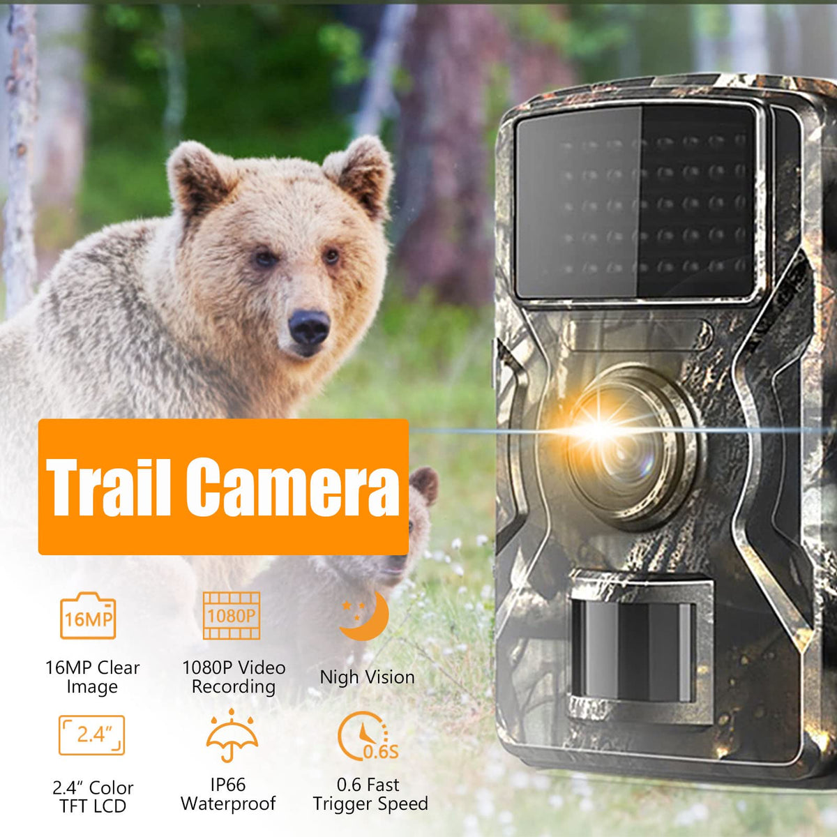 Green & Black Pet Cameras with Infrared Night Vision and Motion Sensor DEMO