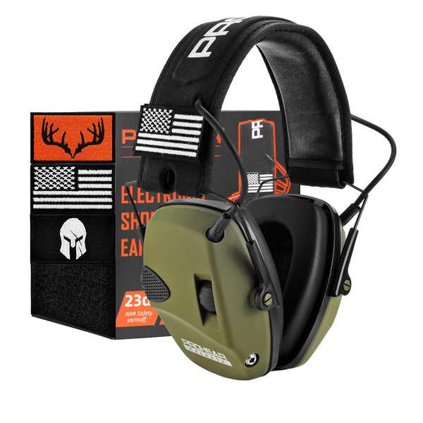 PROHEAR Noise Cancelling Shooting Ear Protection Accessories Green NEW