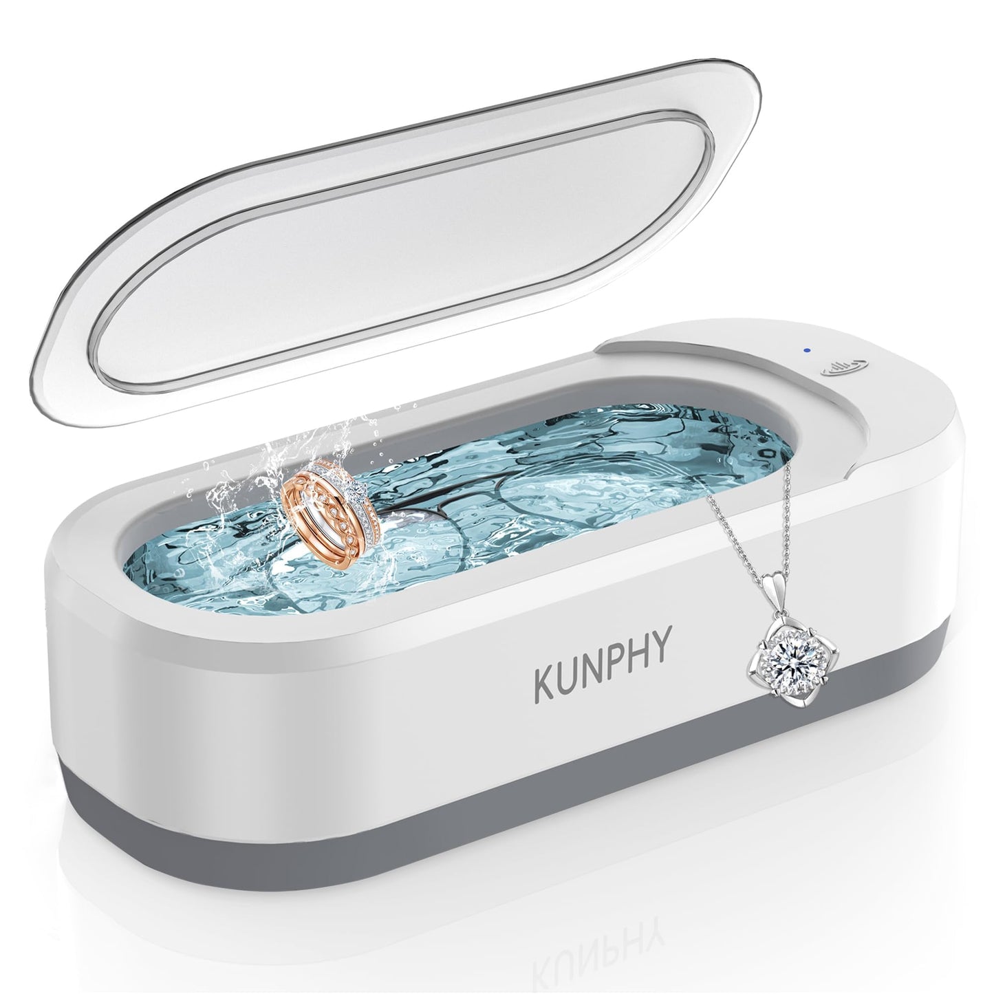 Kunphy 350ml Ultrasonic Jewelry Cleaner Machine - Professional Cleaning NEW