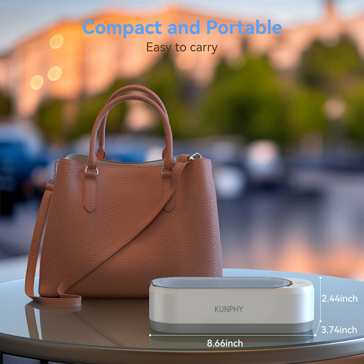 Kunphy 350ml Ultrasonic Jewelry Cleaner Machine - Professional Cleaning NEW