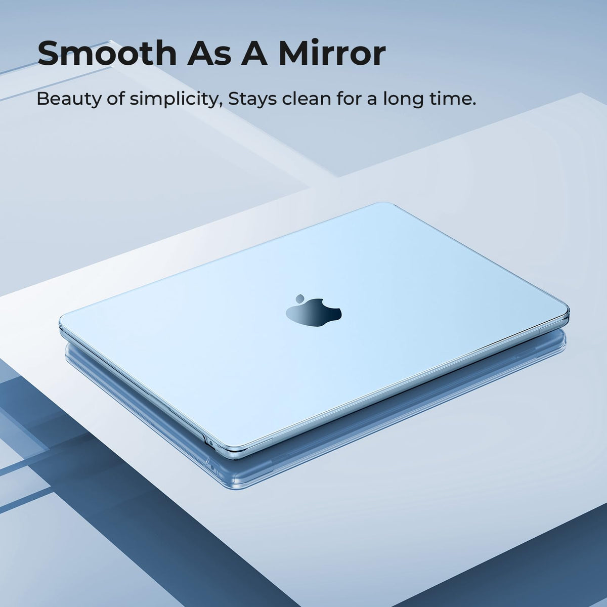 EooCoo 13" Crystal Sky Blue Hard Case Shell for MacBook Air Laptop Cover DEMO