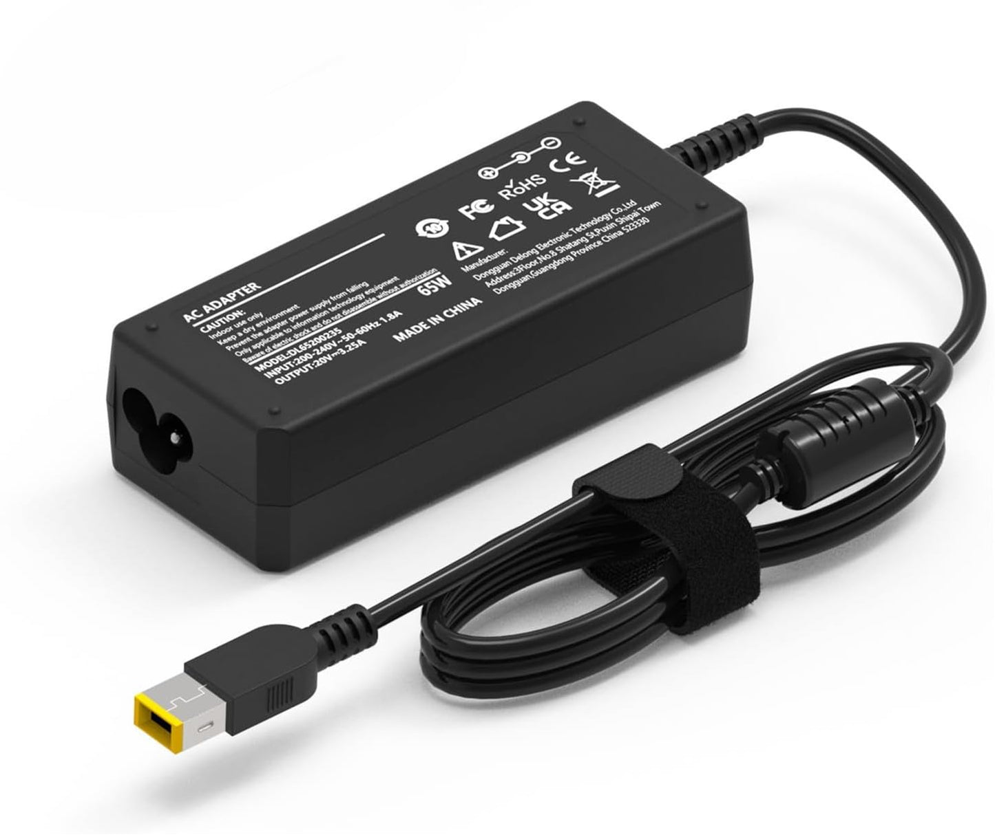 65W Black Charger Power Adapter for Lenovo Thinkpad Laptops DEMO