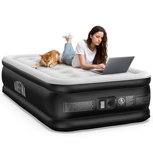 Airefina Single Air Mattresses Air Mattress, 18" Raised Self-Inflating, DEMO
