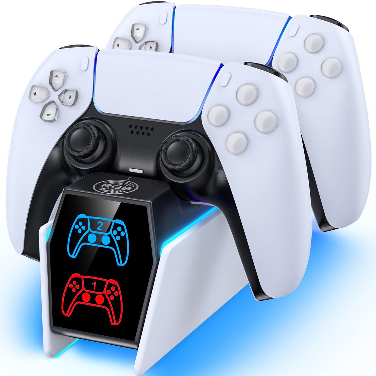 Tokluck PS5 Chargers Controller Charging Dock Station for PlayStation 5 - DEMO