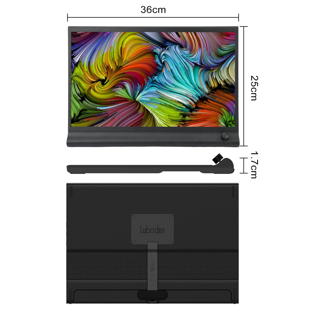 Anvazise 15.6 Monitors Inch 1080P FHD Portable Monitor for Laptop External DEMO
