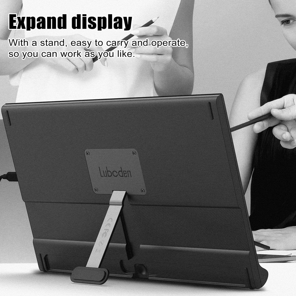Anvazise 15.6 Monitors Inch 1080P FHD Portable Monitor for Laptop External DEMO