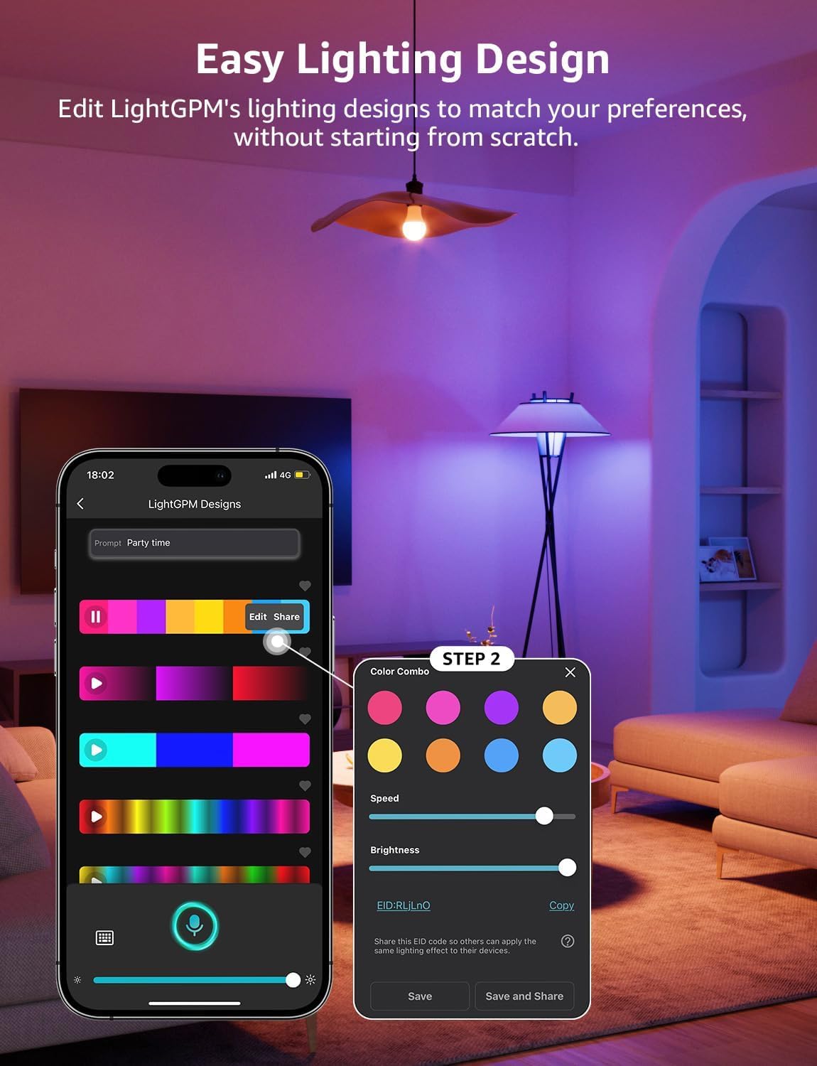 Lepro Smart LED Bulbs LED Bulb Color Changing Music Sync Bayonet Base for DEMO