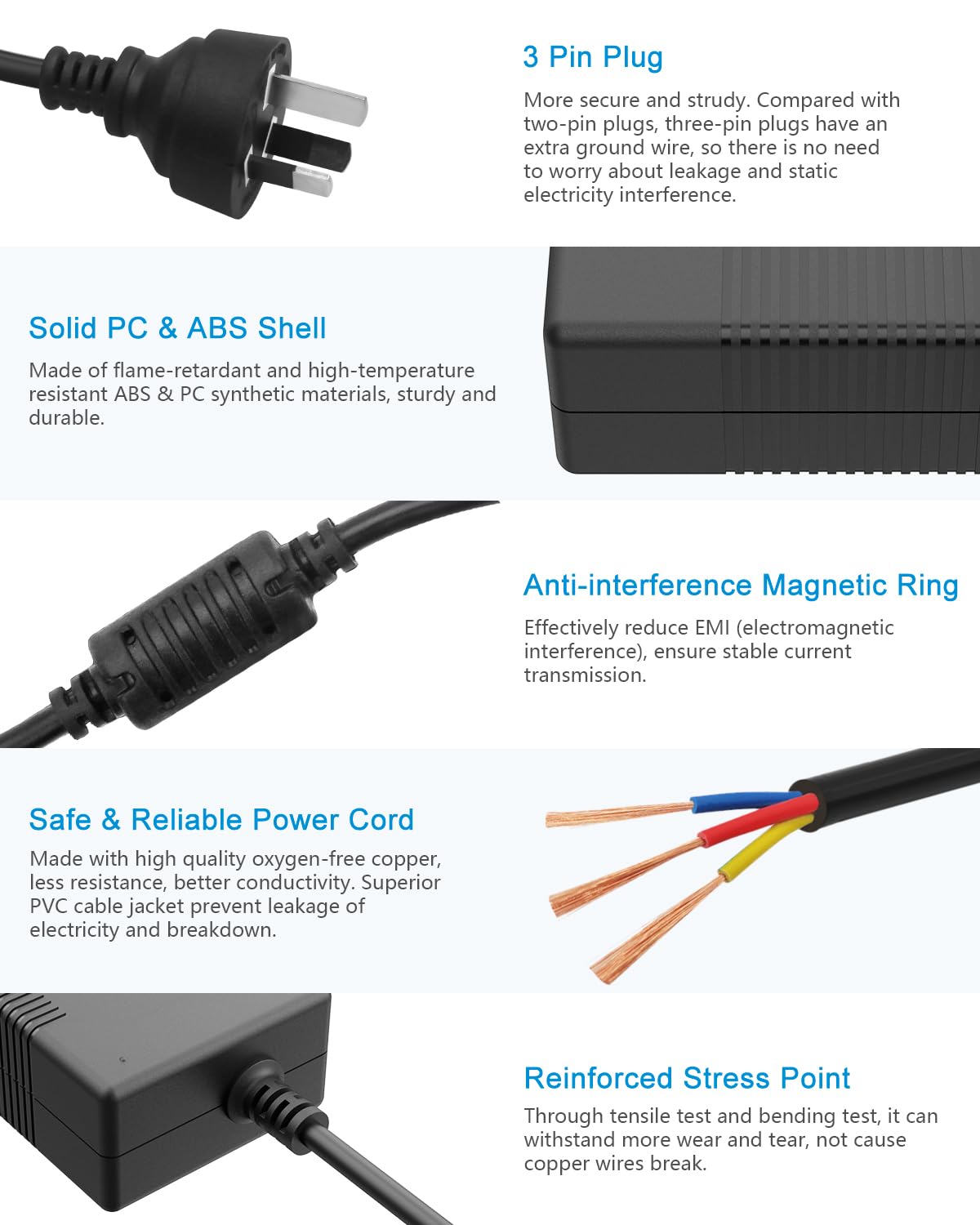 14V AC AC Adapters Power Adapter for Samsung Monitors - Black Replacement NEW