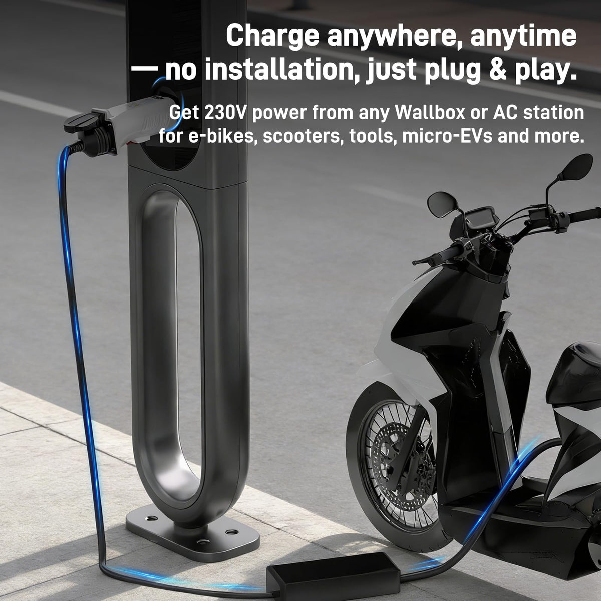 RamTouch White Power Adapter for Charging Stations - Reliable Solution DEMO