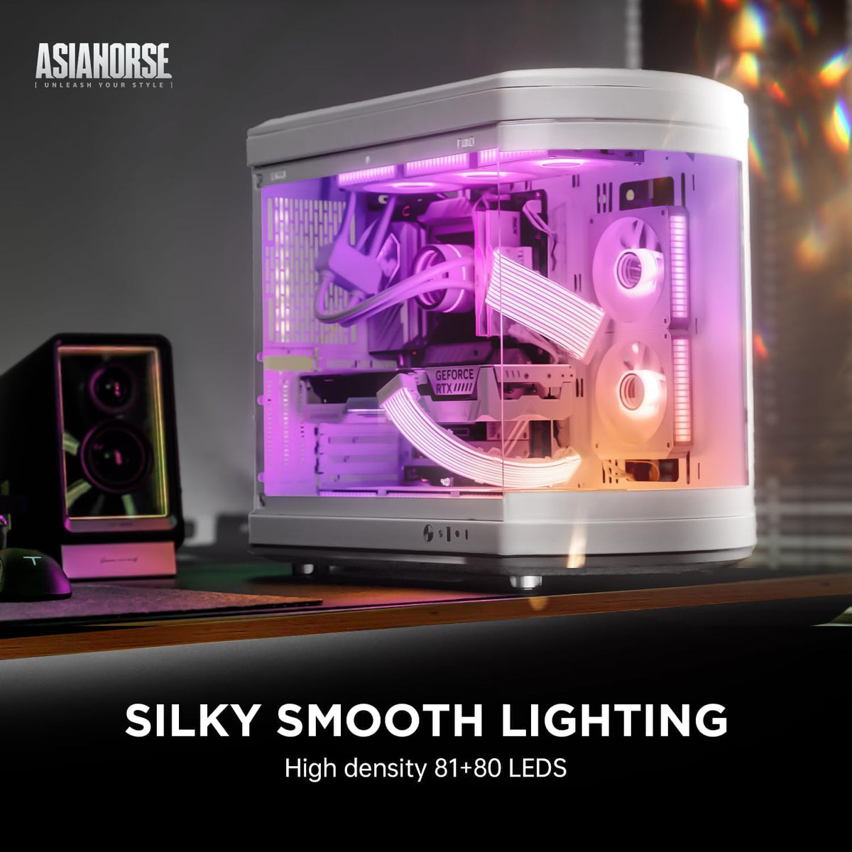 AsiaHorse ARGB LED Strips Light Up RGB Extension Cable Cover Kit for Home DEMO