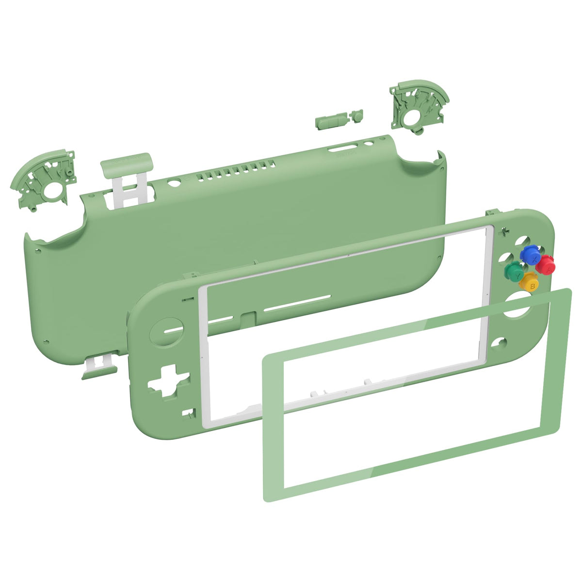 eXtremeRate Matcha Gaming Accessories Green DIY Replacement Shell for NEW