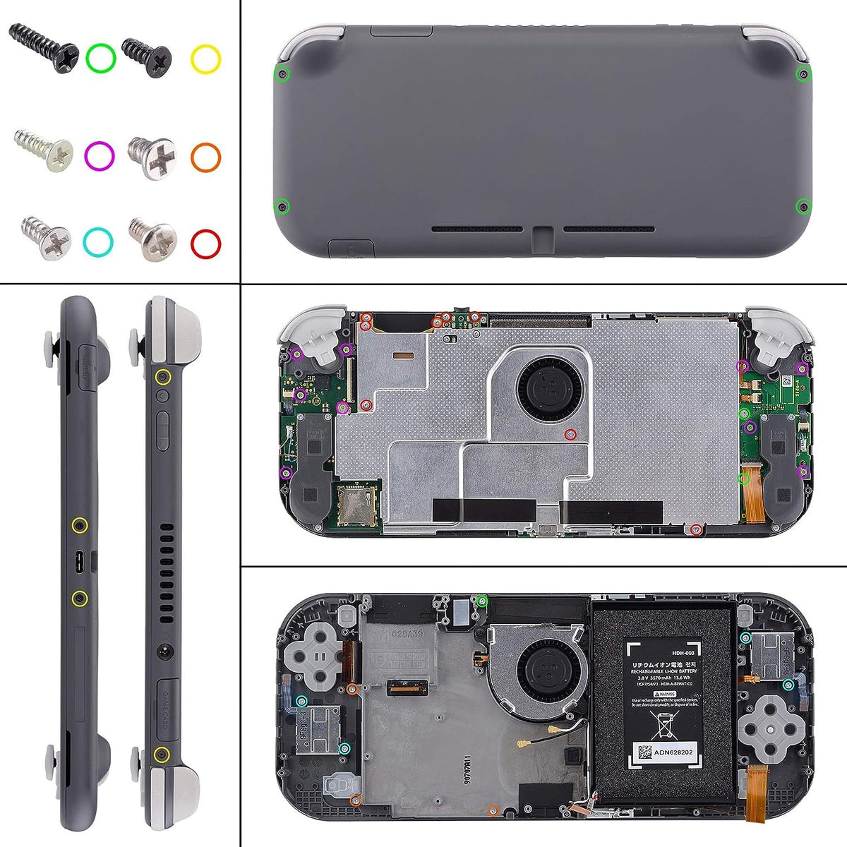 eXtremeRate Matcha Gaming Accessories Green DIY Replacement Shell for NEW