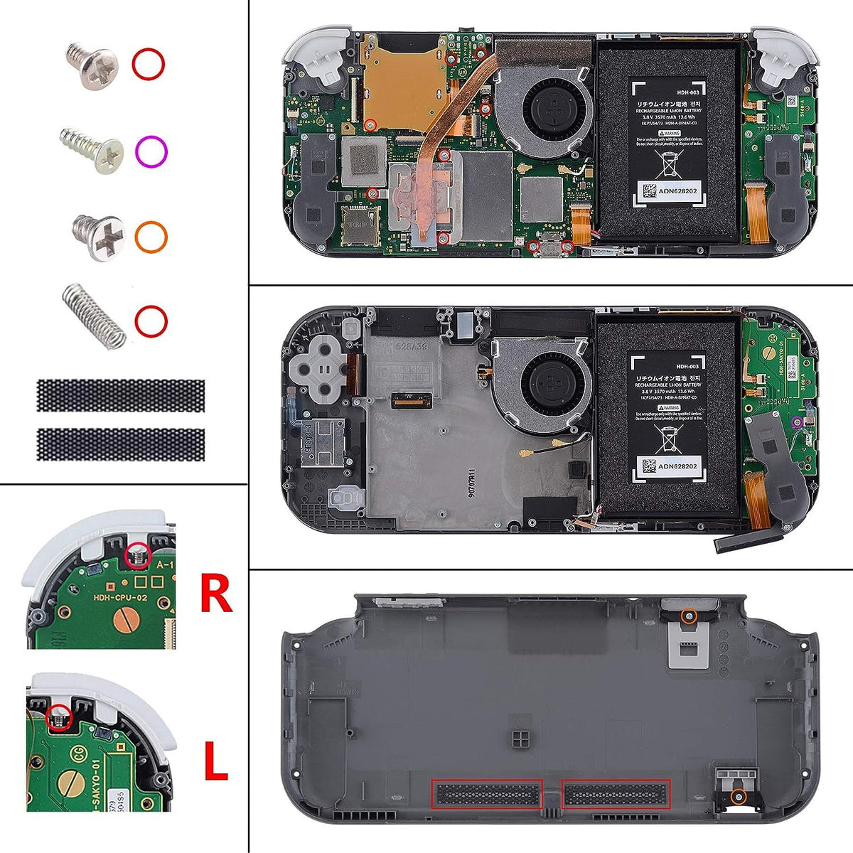 eXtremeRate Matcha Gaming Accessories Green DIY Replacement Shell for NEW