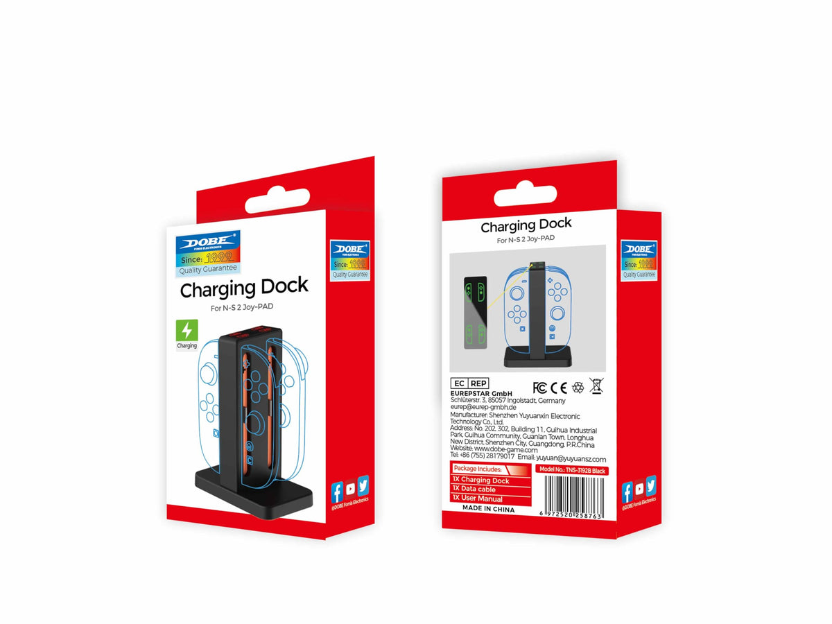 DOBE 4-in-1 Magnetic Charging Dock for Nintendo Switch Gaming Accessories NEW