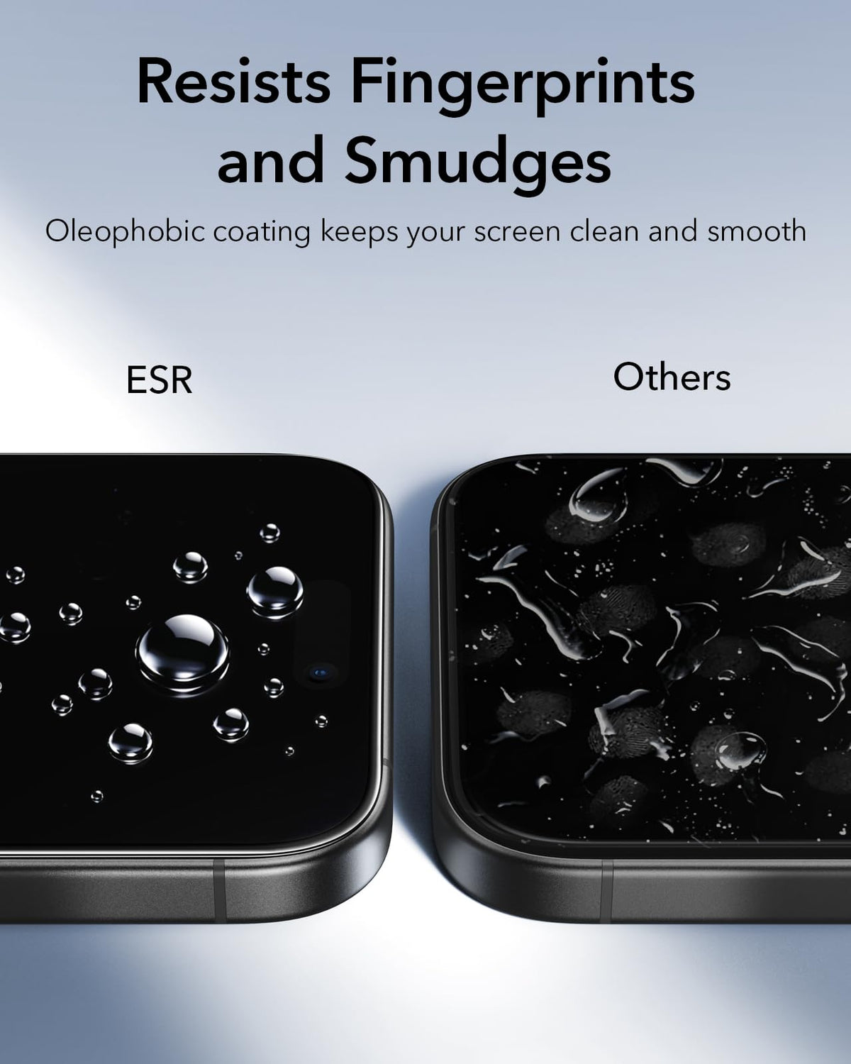 ESR Clear Screen Protectors for iPhone 17/16 Pro Durable Polycarbonate Size NEW