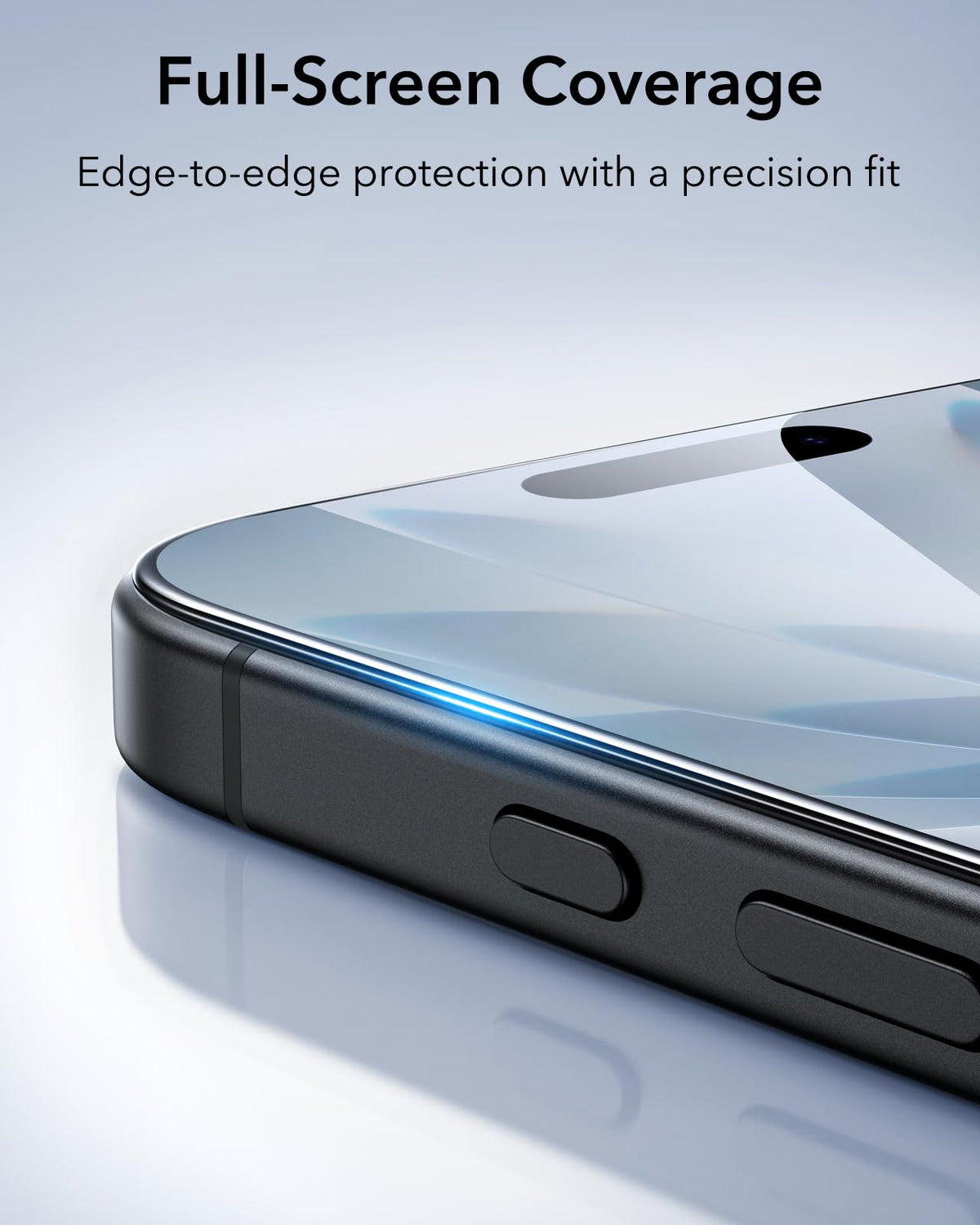 ESR Clear Screen Protectors for iPhone 17/16 Pro Durable Polycarbonate Size NEW