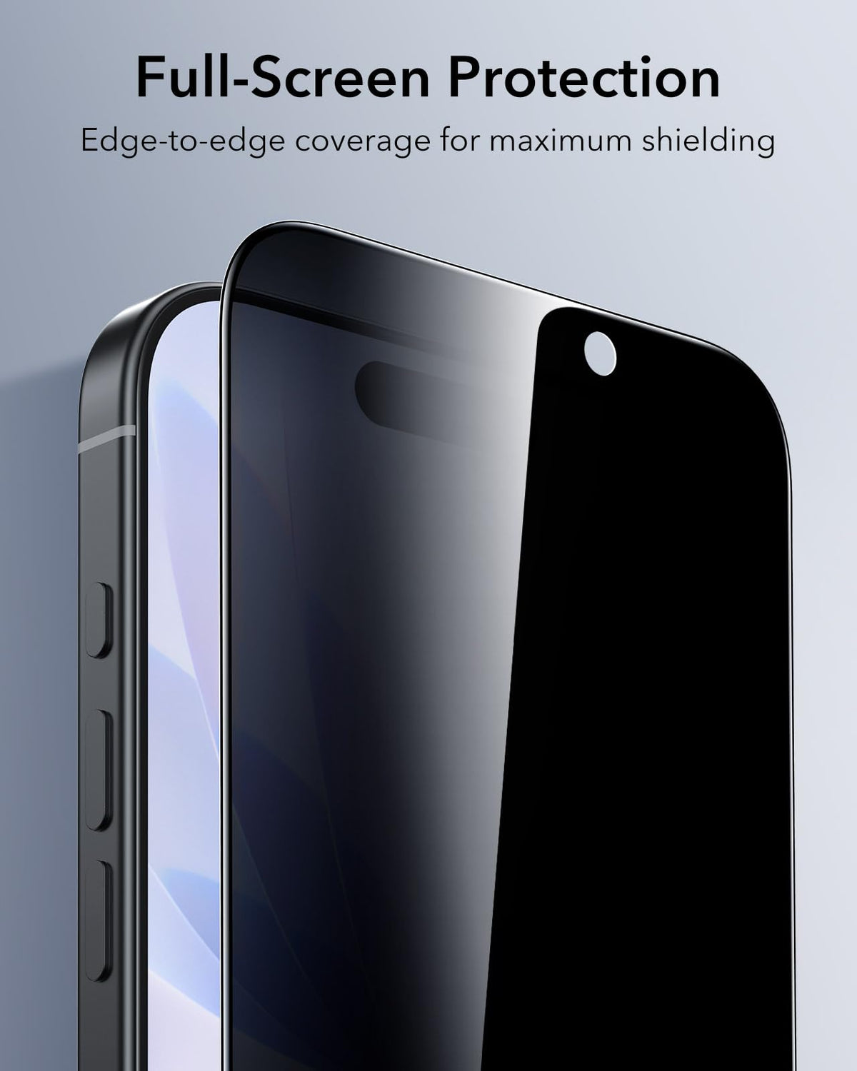 ESR Privacy Black Screen Protector for iPhone 17 and 16 Pro Size iPhone NEW