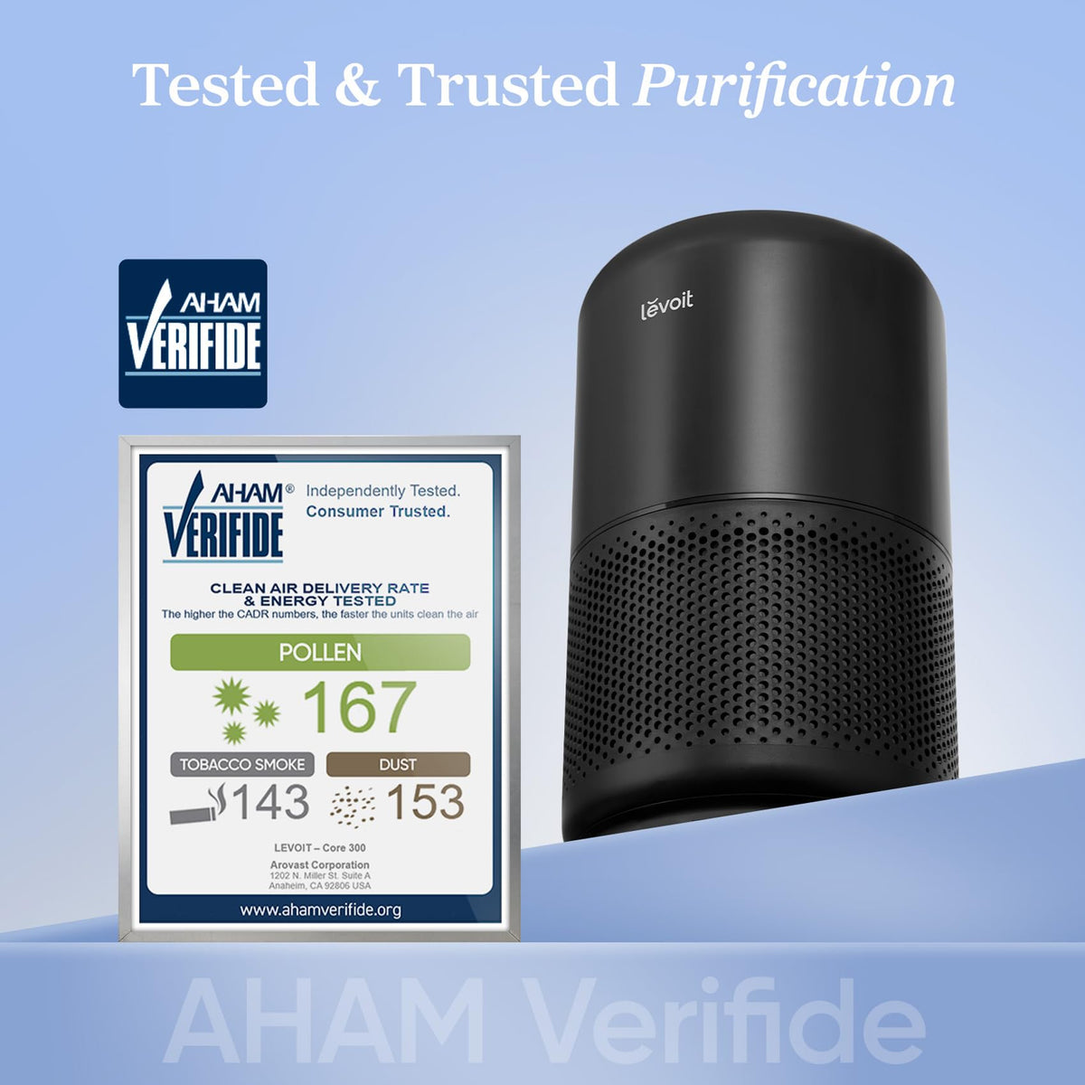 Levoit Core Air Purifiers 300 Black Air Purifier for Home, Quiet NEW