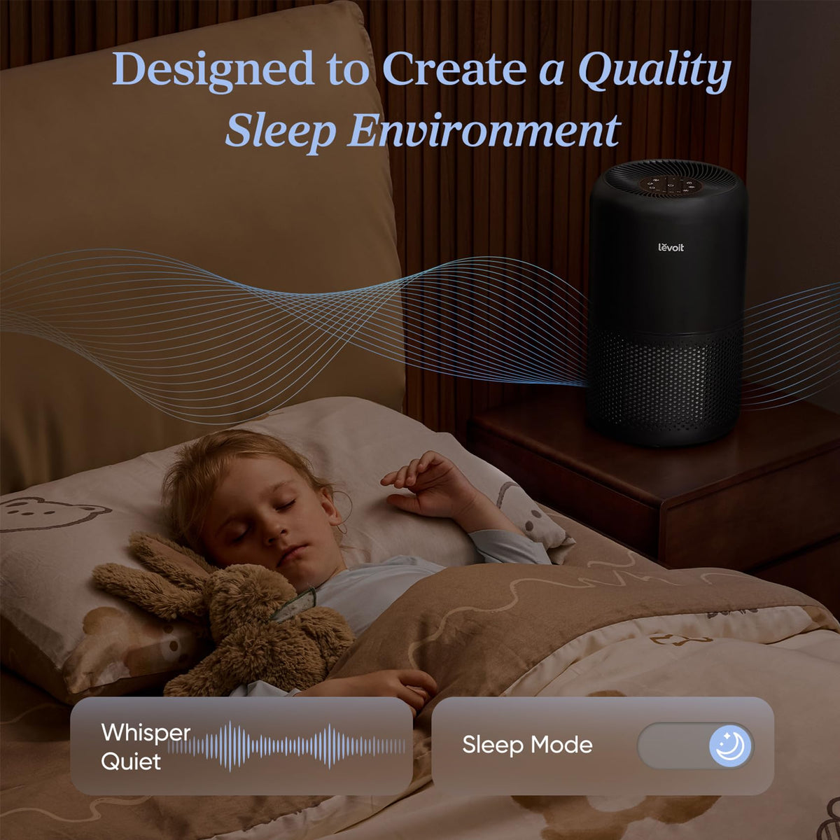 Levoit Core Air Purifiers 300 Black Air Purifier for Home, Quiet NEW