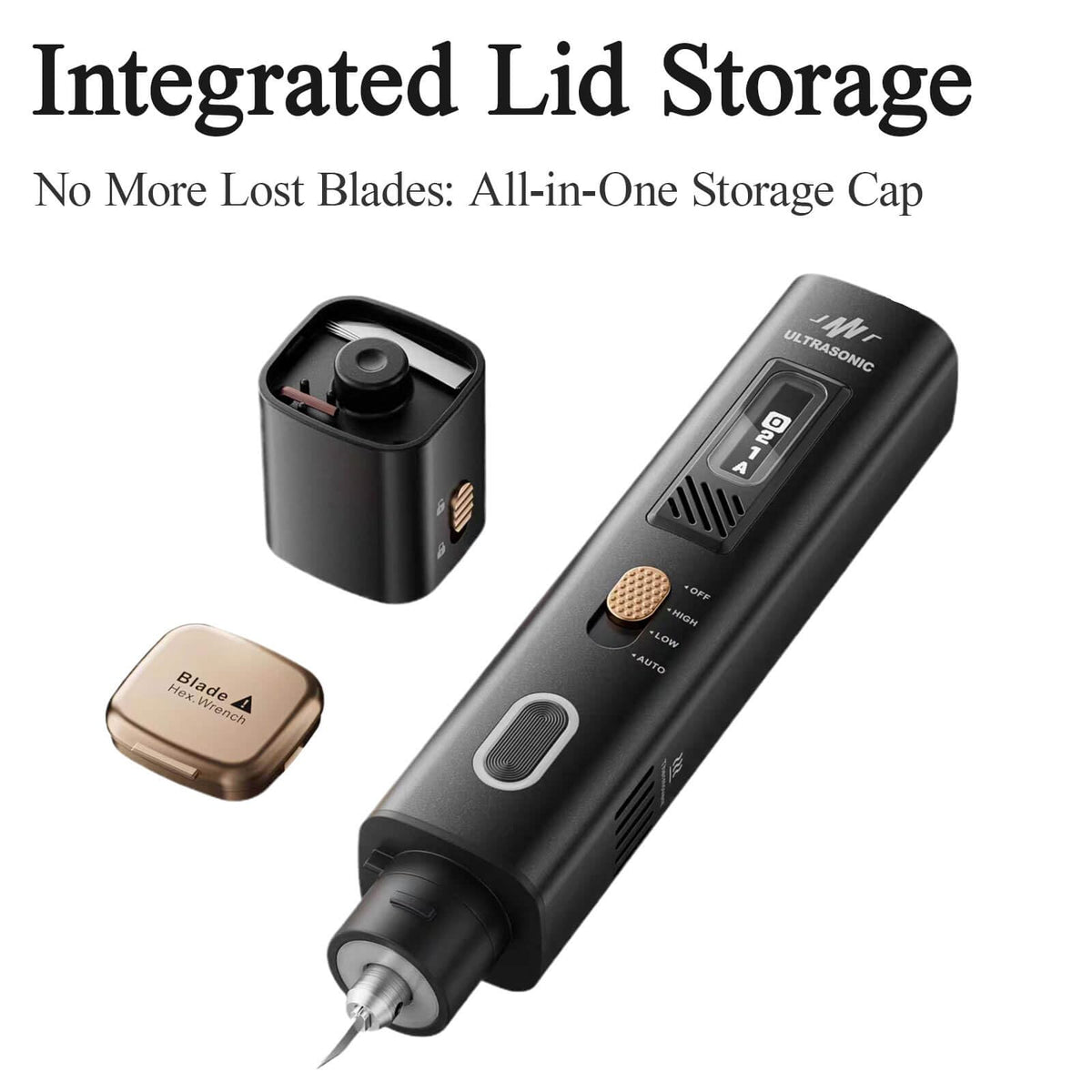 Ultrasonic Cutter Knife 4 Modes Precision Cutting & Polishing Tool Black DEMO
