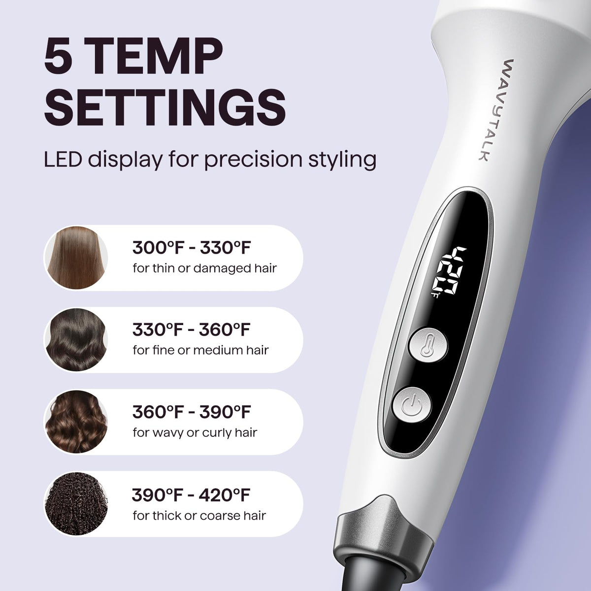wavytalk Thermal Brush Blowout Boost Ionic Round Hot Air Styler for Hair NEW