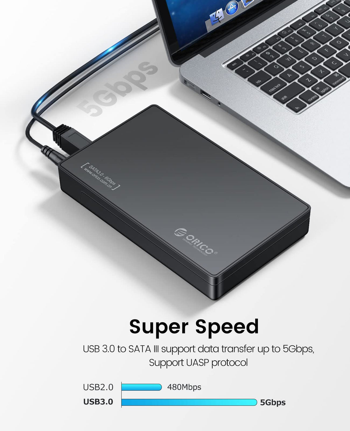 ORICO USB Enclosures 3.0 External Hard Drive Enclosure for SATA Drives, DEMO