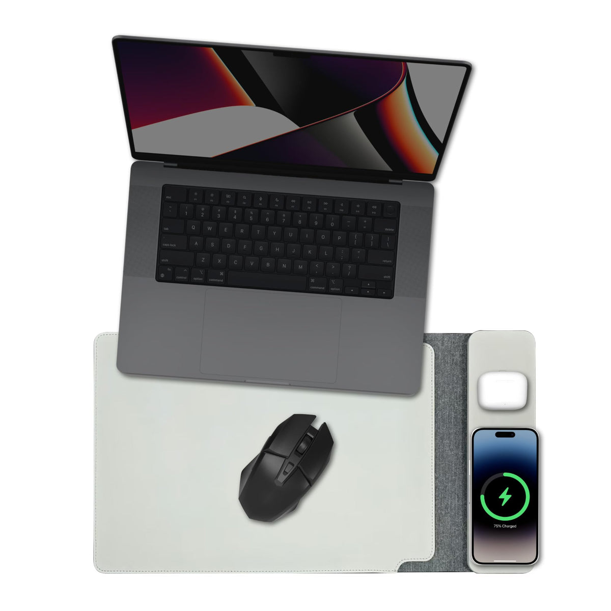 Laser 16" Computer Sleeves Wireless Charging Laptop Sleeve Soft Quilted NEW