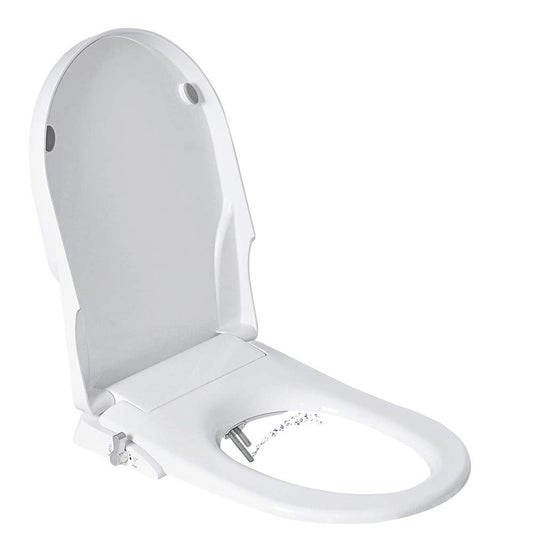GEOATON Non-Electric Bidet Toilet Seat with Self-Cleaning Dual Nozzles White NEW