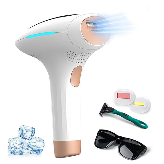 Intense Pulsed Light (IPL) Laser Hair Removal Device in White & Pink NEW