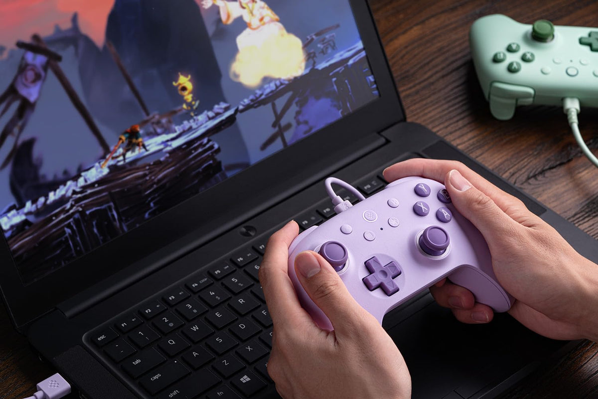 8BitDo Ultimate 2C Wired Controller for Windows PC and Android Lavender NEW