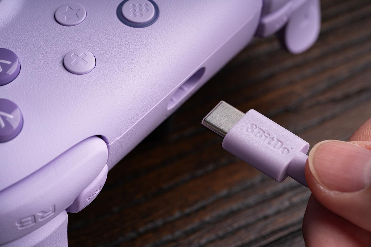 8BitDo Ultimate 2C Wired Controller for Windows PC and Android Lavender NEW