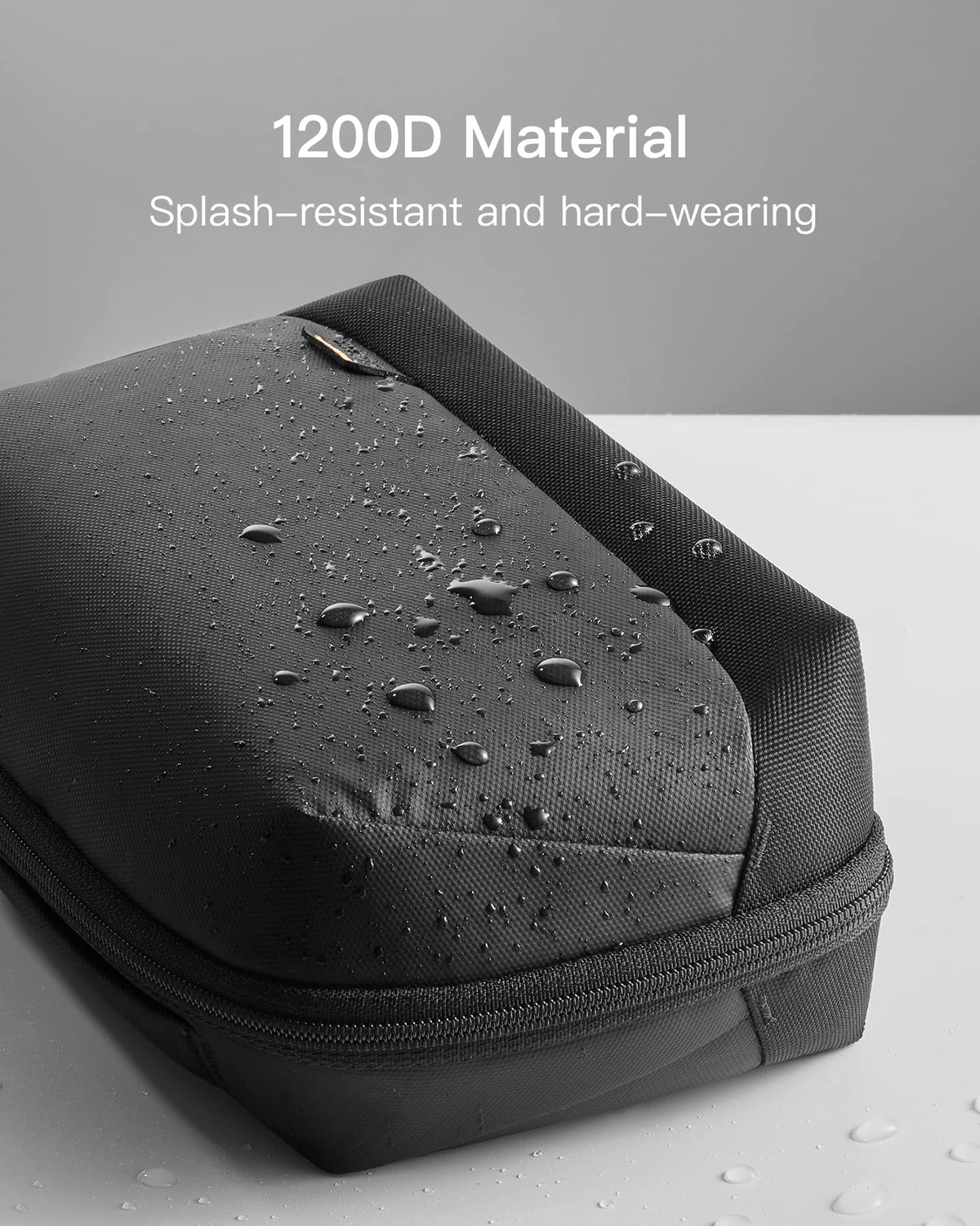 Inateck Unisex Large Cable Organizer Bag 180° Open Polyester Black Size DEMO