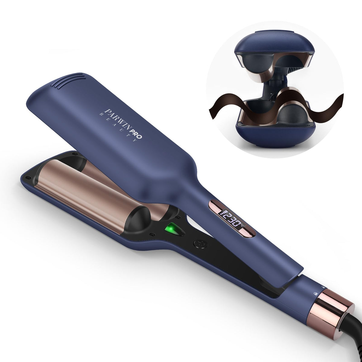 PARWIN PRO Wavers BEAUTY Ceramic Tourmaline Hair Waver Crimper Curling Iron NEW