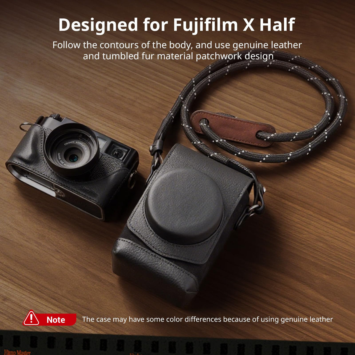 SMALLRIG Leather Camera Case Retro Style Full-Cover Carrying 1100×100mm NEW