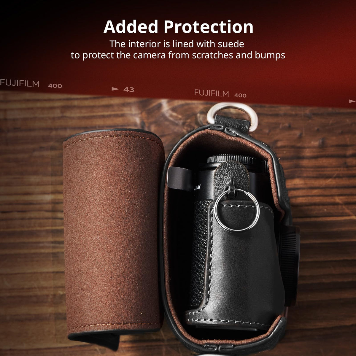 SMALLRIG Leather Camera Case Retro Style Full-Cover Carrying 1100×100mm NEW