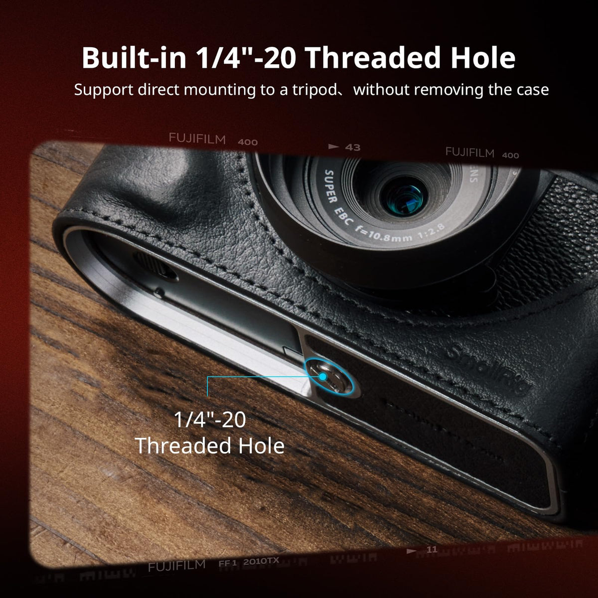 SMALLRIG Leather Camera Case Retro Style Full-Cover Carrying 1100×100mm NEW